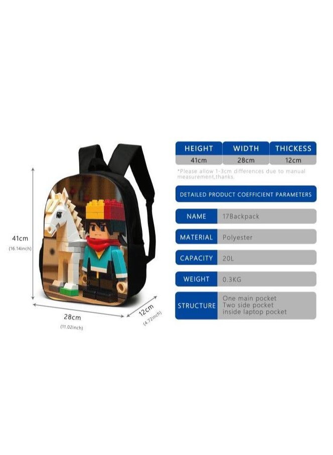 Cartoon style universal three-piece schoolbag - 454  - Image 3