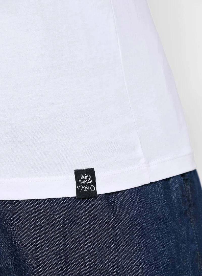 Being Human Box Logo Crew Neck T-Shirt