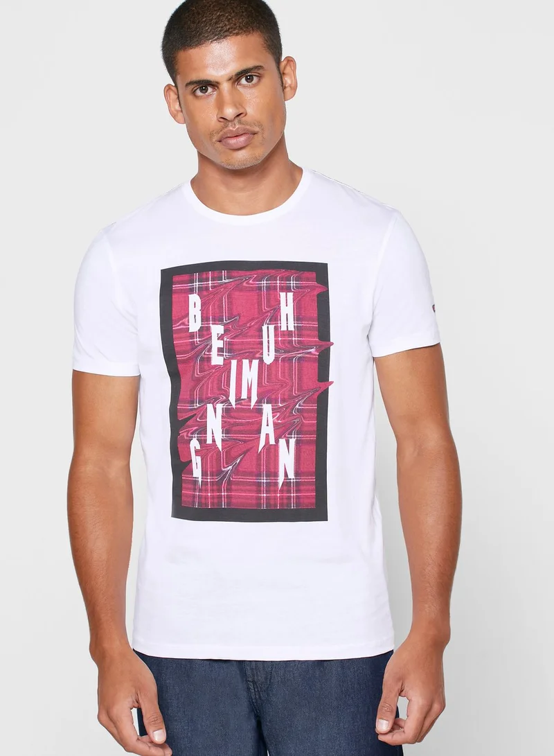 Being Human Box Logo Crew Neck T-Shirt