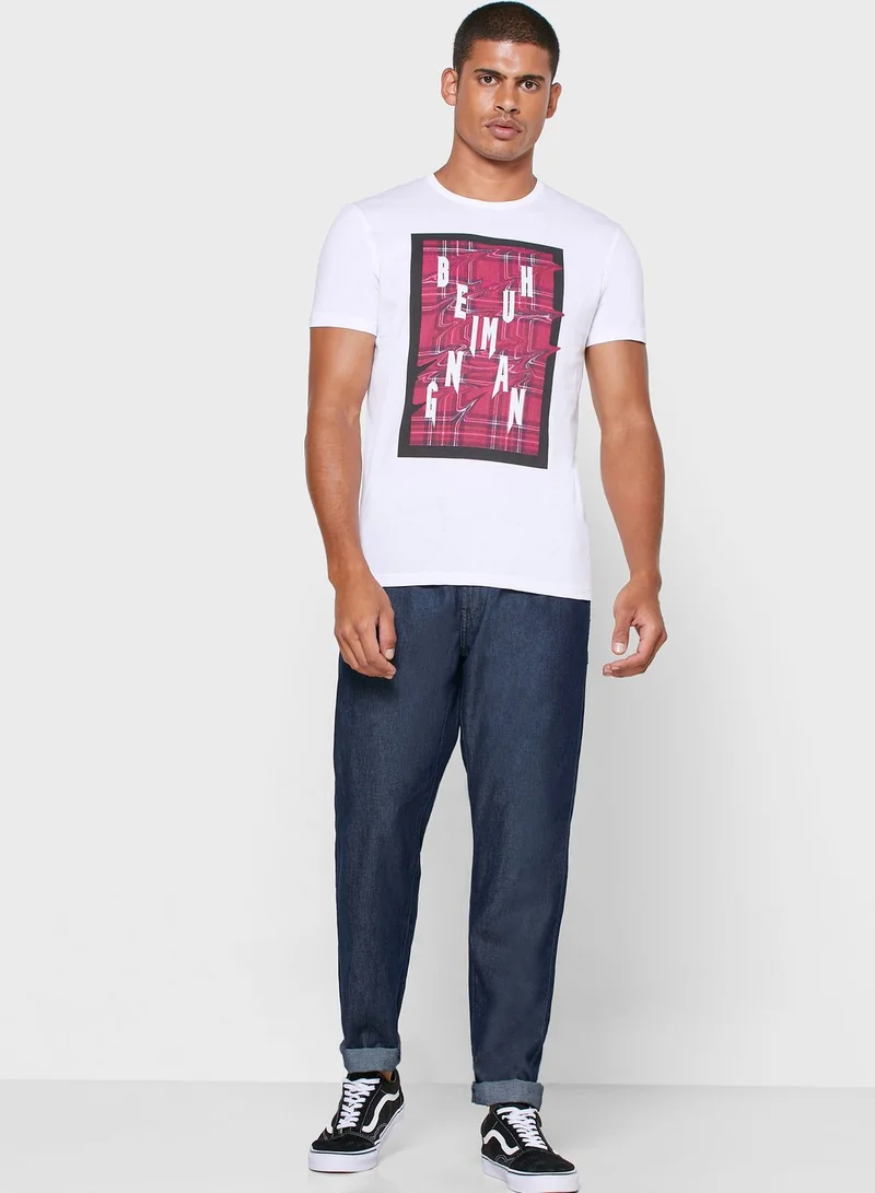 Being Human Box Logo Crew Neck T-Shirt