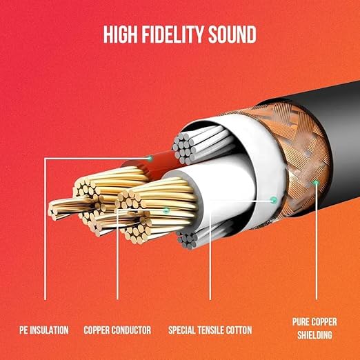 Audio Array AC-3XL Mic Cable 6.35mm Jack Male to XLR 3PIN Female Cord Wire | Microphone/Guitar Cable | Black, 1pc Pack (3 Meter/10 Feet) - Image 5