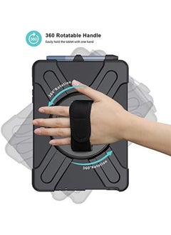Procases Shockproof Protective Case For Microsoft Surface Go 4 3 2 Surface Go 2023 2021 2020 2018 360 Degree Rotation Hybrid Rugged Heavy Duty Cover With Kickstand Hand Strap Shoulder Belt –Black  - Image 2