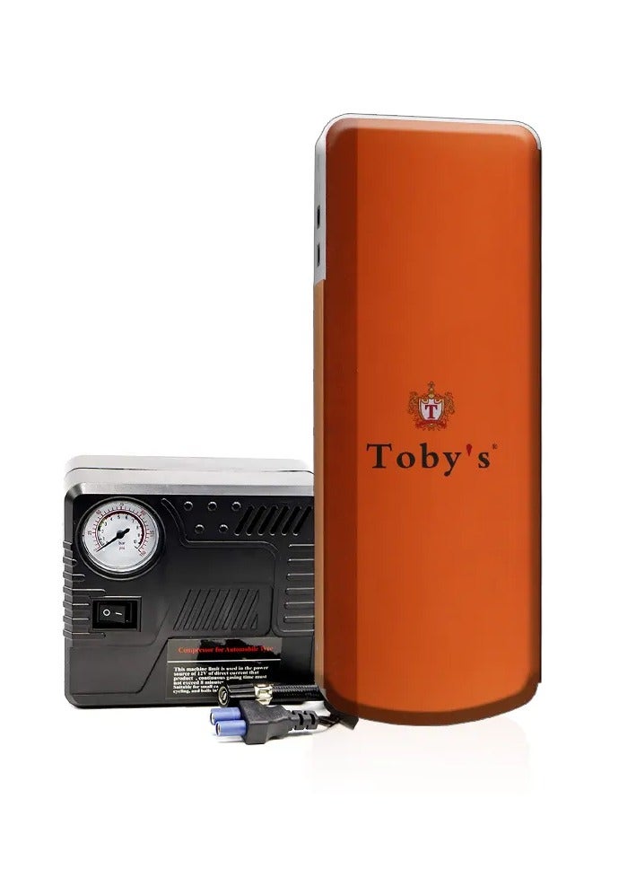 Toby's Jump Starter With Compressor For Cars 16000mAh And 59.2WH Power Bank For Electronic Devices  - Image 1