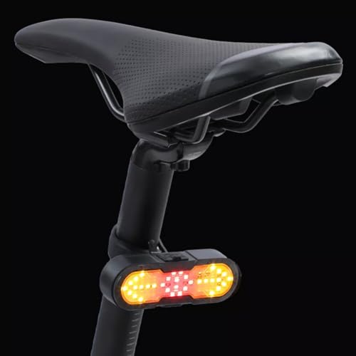 Linist Bicycle Tail Light with Turn Signals & Brake Light | USB Rechargeable Rear Bike Light with Wireless Remote Control & 120dB Tweeter | Waterproof Cycling Safety Warning Light for Night Riding - Image 3