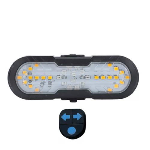 Linist Bicycle Tail Light with Turn Signals & Brake Light | USB Rechargeable Rear Bike Light with Wireless Remote Control & 120dB Tweeter | Waterproof Cycling Safety Warning Light for Night Riding - Image 1