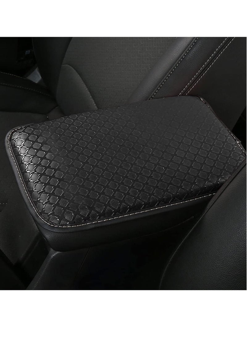 SYOSI Car Center Console Cushion Pad Universal Waterproof Car Armrest Seat Box Cover Auto Arm Rest Protection Vehicles Interior Accessories Fit for Most Cars Vehicles SUVs Black - Image 3