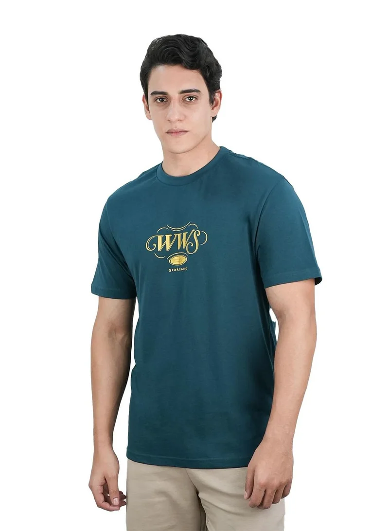 Men's Slim Fit Cotton Jersey Crew Neck Print Tee | WWS Graphic