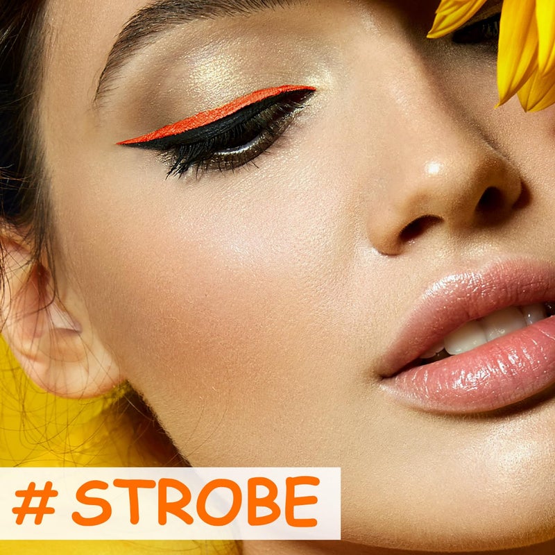 Profusion Cosmetics Bright Lights UV Neon & Pastel Eyeliner â€“ Smudge-Proof, Long-Wearing Eye Liner with Precise Retractable Tip, Waterproof & Budge-Proof Eye Makeup (Strobe) - Image 2