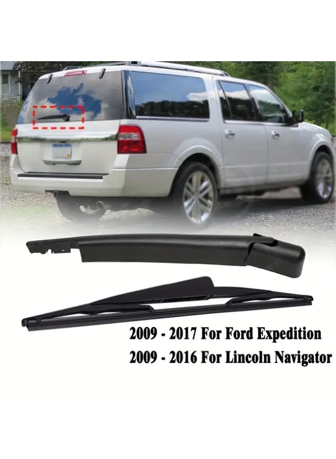 ذراع وشفرة ماسحة الزجاج الخلفي (قطعتان) مناسبة لسيارة Ford Expedition 2009-2017 - Image 1