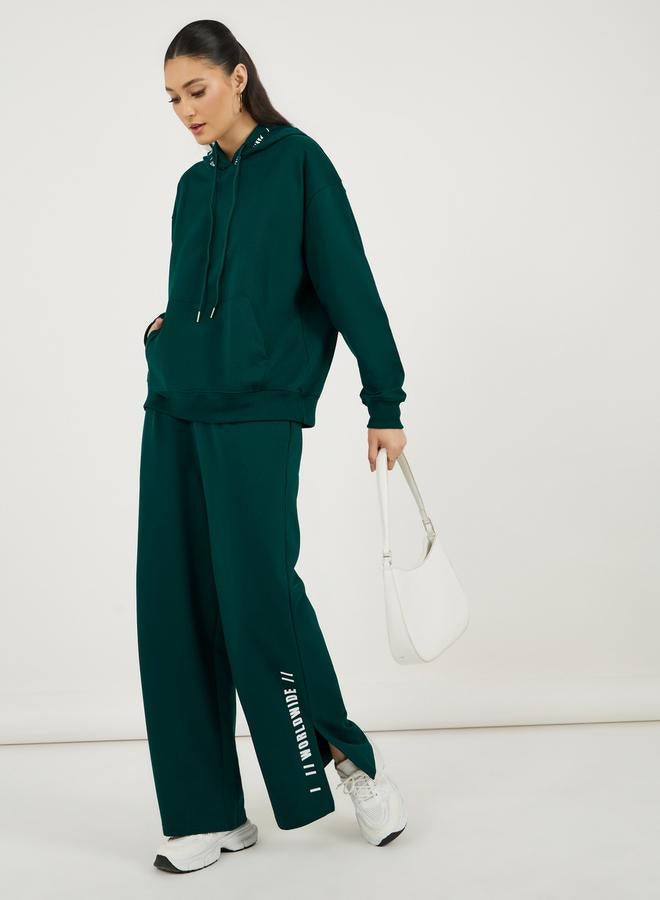 Styli Oversized Printed Hoodie & Wide Leg Joggers Co-Ords - Image 1