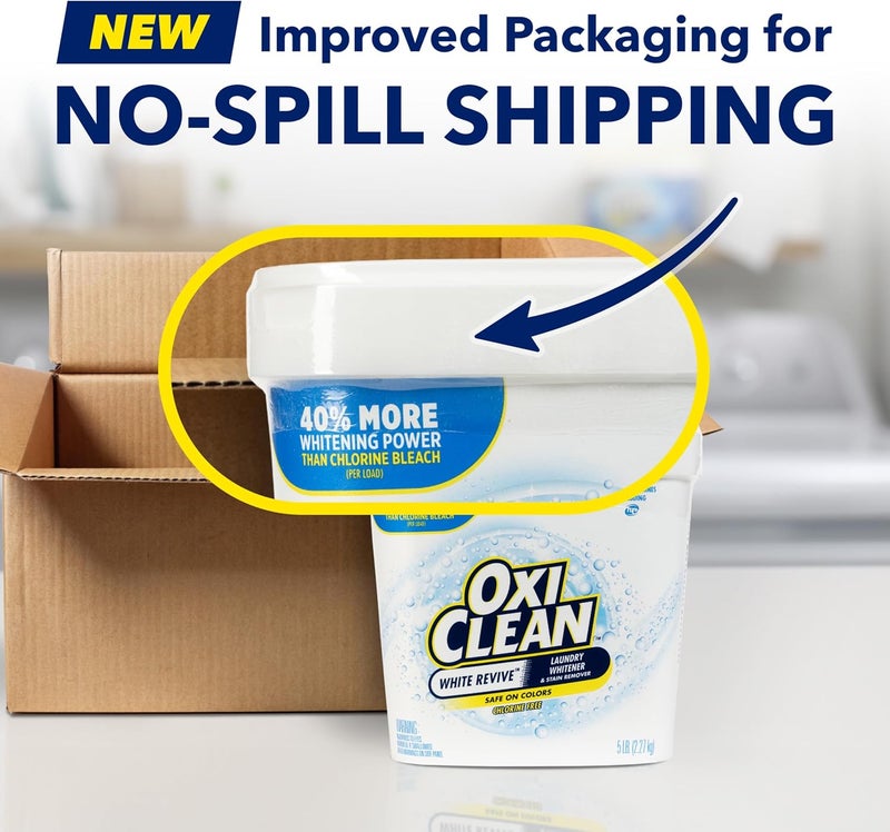 Oxiclean White Revive Laundry Whitener + Stain Remover, 5 lbs. - Image 2
