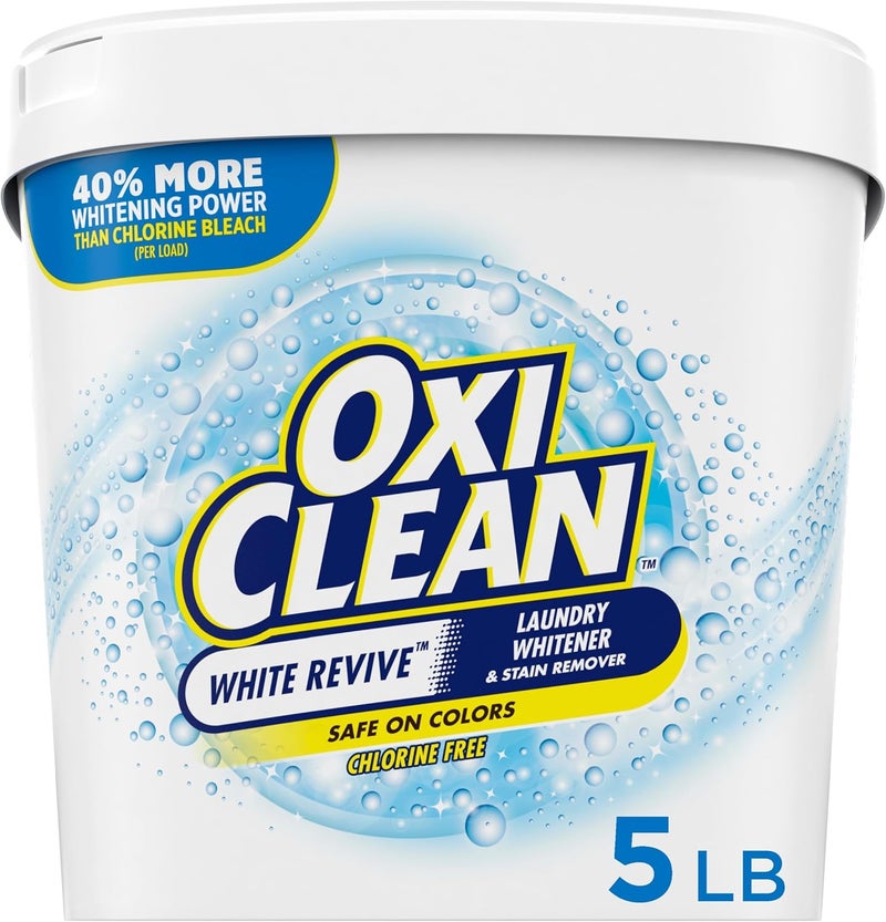 Oxiclean White Revive Laundry Whitener + Stain Remover, 5 lbs. - Image 1