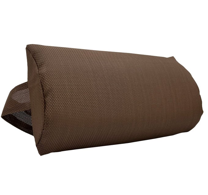 ZERO GRAVITY CHAIR REPLACEMENT PILLOW HEADREST WITH ELASTIC BAND UNIVERSAL SOFT REMOVABLE PADDED CUSHION HEAD PILLOW FOR ZERO GRAVITY LOUNGE CHAIR FOLDING PATIO LAWN RECLINER CHAIR BROWN