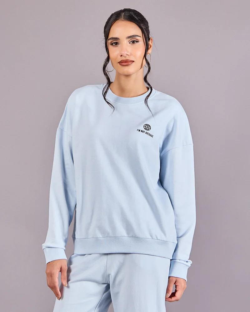 ردتاغ Women Blue Sweatshirt