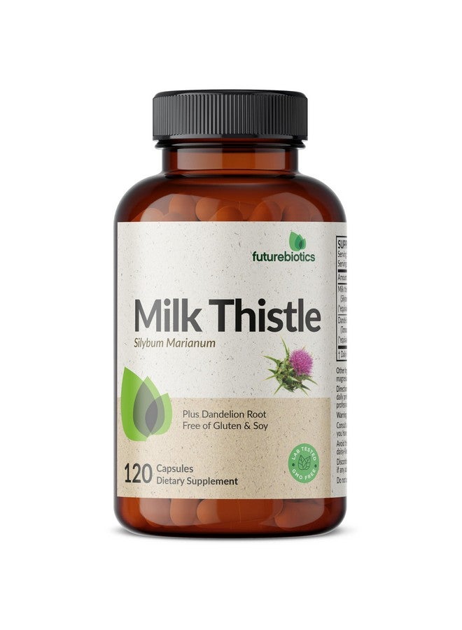 Futurebiotics Milk Thistle Silymarin Marianum & Dandelion Root Liver Health Support, Antioxidant Support, Detox, 120 Capsules - Image 3