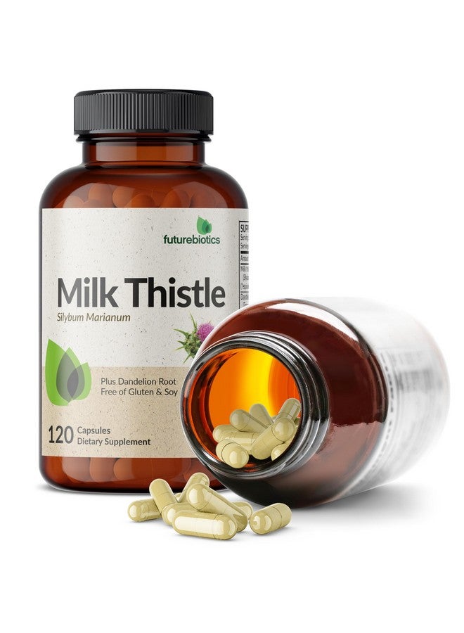 Futurebiotics Milk Thistle Silymarin Marianum & Dandelion Root Liver Health Support, Antioxidant Support, Detox, 120 Capsules - Image 4