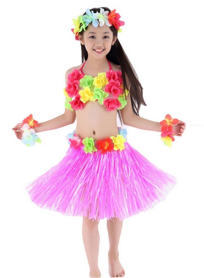 Fighting to Achieve Hawaiian Hula Dance Costume 5Pcs For Girls - Image 1