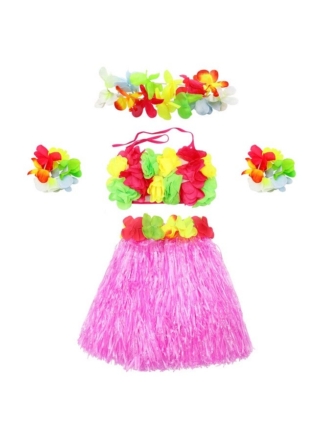 Fighting to Achieve Hawaiian Hula Dance Costume 5Pcs For Girls - Image 4
