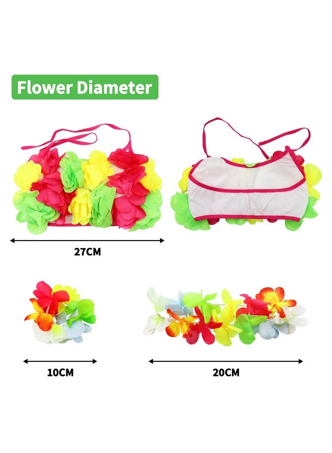 Fighting to Achieve Hawaiian Hula Dance Costume 5Pcs For Girls - Image 3