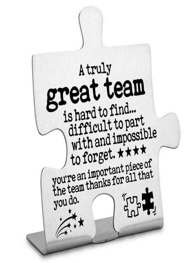 FOKCBOCM Inspirational Team Office Decor, Team Gifts for Employees, Thank you Appreciation gifts for Team, Going Away Gift Retirement Gift for Coworker Boss, Team Gift Decorative Plaque-DX177 - Image 1