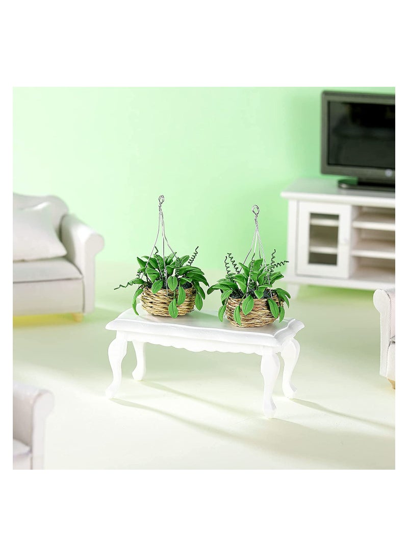 SYOSI Dollhouse Hanging Plants 2 Pcs 1:12 Miniature Dollhouse Plants Miniature Bonsai Plant Dollhouse  Tree Mini Potted Plant Dollhouse Hanging Plant Pot Model for Toddlers Girls and Boys Toys DIY - Image 4