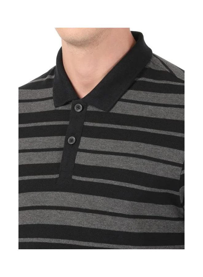 JOCKEY US93 Men Super Combed Cotton Rich Striped Polo T Shirt