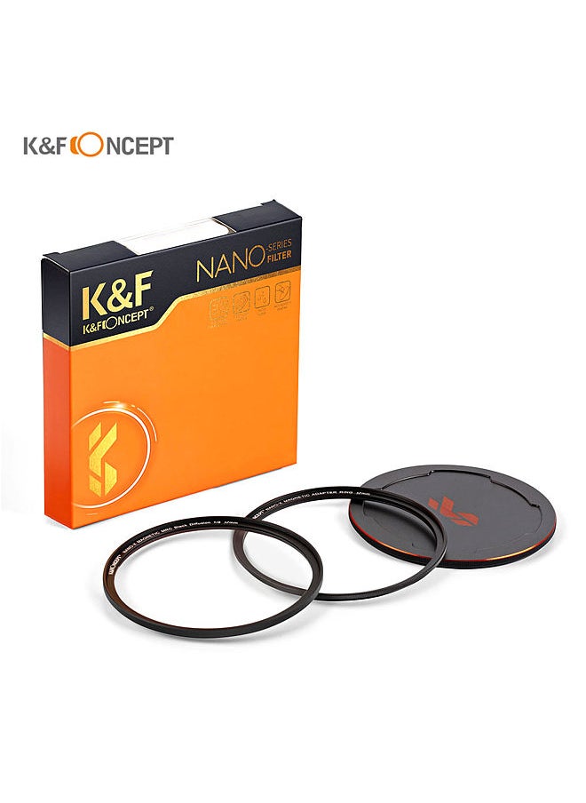 K&F Concept - NANO-X-1/8 Soft Focus Filter Diffusion Filter with Waterproof Dust-Proof FMC Green Film for Camera Lens 52mm Diameter - Image 1