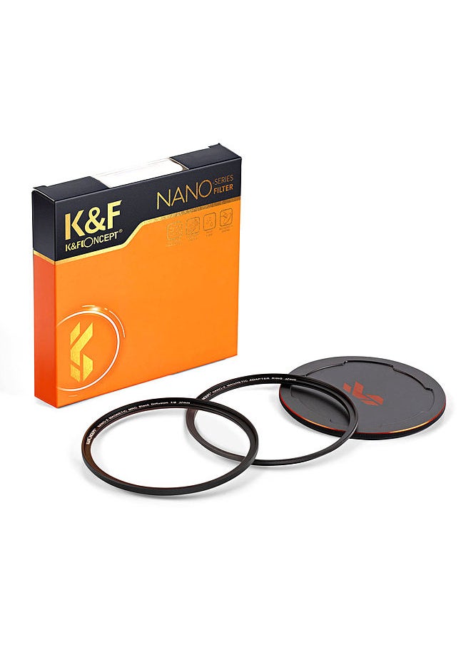 K&F Concept NANO-X-1/8 Soft Focus Filter Diffusion Filter with Waterproof Dust-Proof FMC Green Film for Camera Lens 52mm Diameter  - Image 1