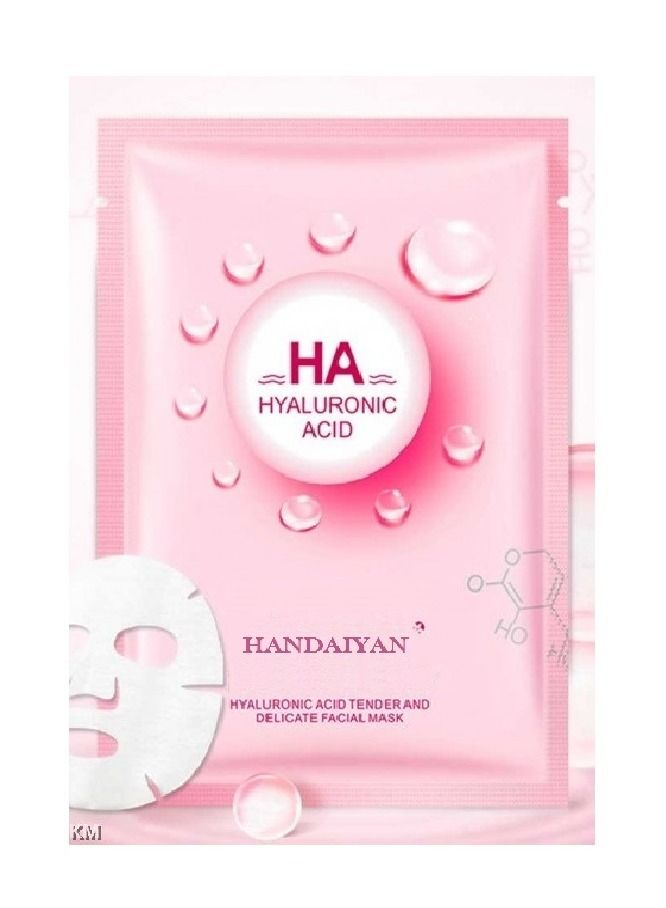 Handaiyan A set of 25 hyaluronic acid mask to moisturize and restore the lipid balance on the face - Image 2