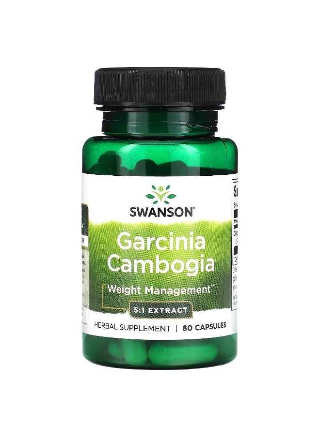 SWANSON Swanson, Garcinia Cambogia 5:1 Extract, 80 mg, 60 Capsules 