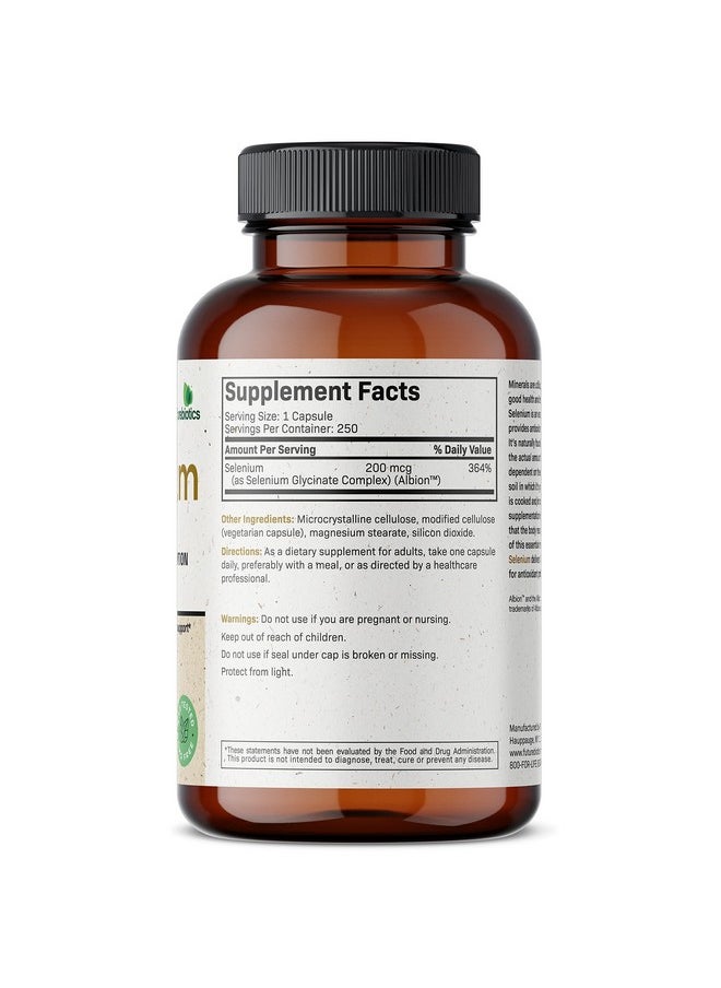 Selenium 200 Mcg Selenium Amino Acid Complex Essential Trace Mineral With Superior Absorption Non Gmo 250 Capsules