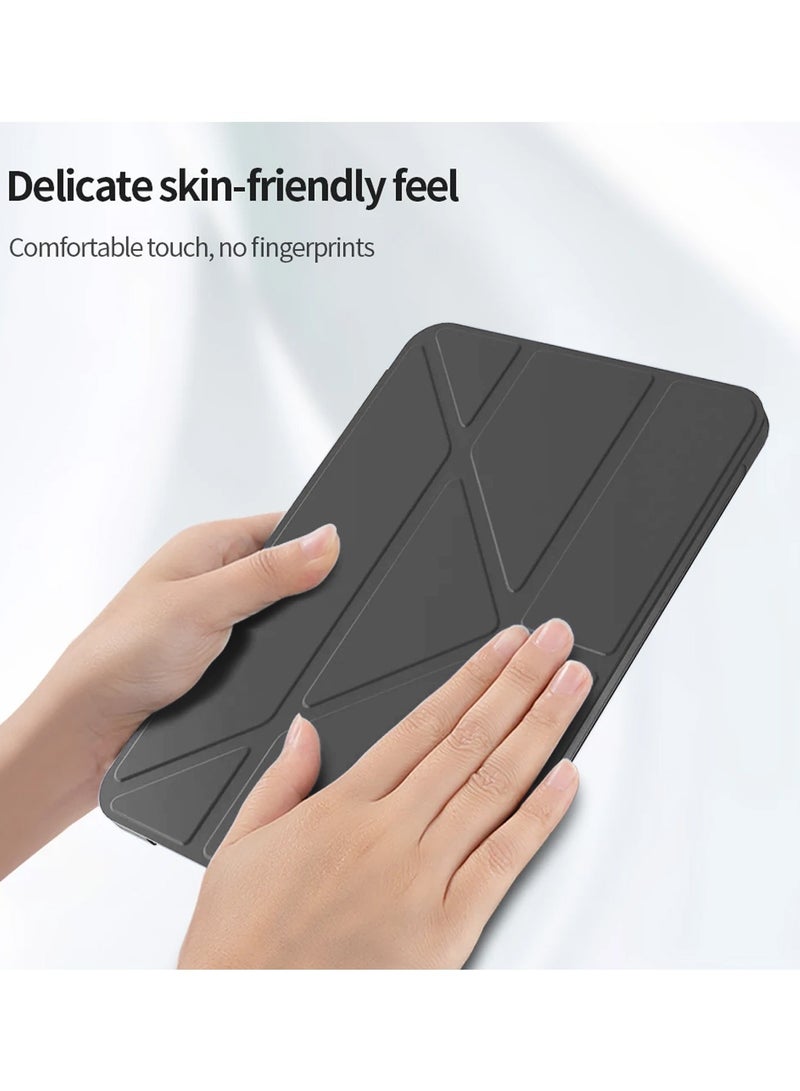 Wtech Symmetry 360 Smart Folio Series Auto Awake/Auto Sleep Leather Texture Case Cover For Apple iPad Pro 12.9 5G 2022 6th Generation 12.9 Inch Black - Image 4