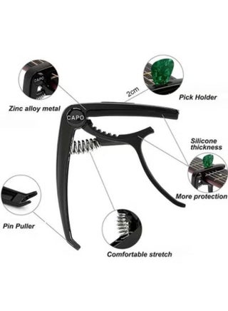 Guitar tuning clip, three in one multifunctional metal tuning clip, ukulele universal tuning, clip instrument accessories - view 4