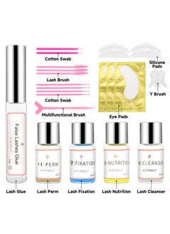 Lash Lift Kit, Eyelash Perm Kit, Professional Eyelash Curling Lash Extension Set, Glue Upgraded Version, Lash Extensions, Lash Curling, Semi-Permanent Curling Perming Wave Suitable For Salon