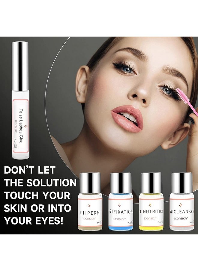 RONKIE - Lash Lift Kit, Eyelash Perm Kit, Professional Eyelash Curling Lash Extension Set, Glue Upgraded Version, Lash Extensions, Lash Curling, Semi-Permanent Curling Perming Wave Suitable For Salon - Image 1