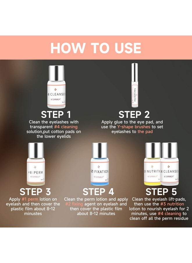 RONKIE - Lash Lift Kit, Eyelash Perm Kit, Professional Eyelash Curling Lash Extension Set, Glue Upgraded Version, Lash Extensions, Lash Curling, Semi-Permanent Curling Perming Wave Suitable For Salon - Image 1