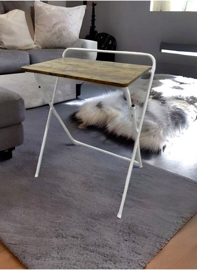 C&C Home - Multifunctional Durable Folding Table Portable Desk for Computer Coffee Table Side Table for Camping Garden Picnic 60x40x70 Centimeter - Image 1