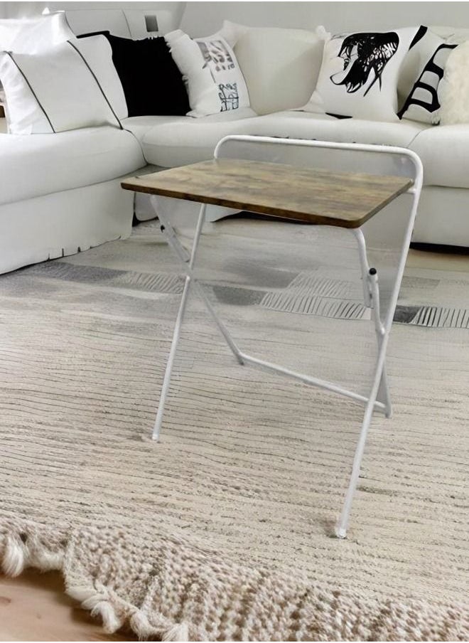 C&C Home - Multifunctional Durable Folding Table Portable Desk for Computer Coffee Table Side Table for Camping Garden Picnic 60x40x70 Centimeter - Image 1