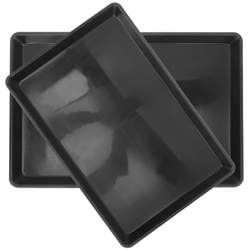 2Pcs Bird Cage Tray Small Dog Crate Tray Parrot Cage Tray Bunny Cage Bottom Tray for Replace - Image 1