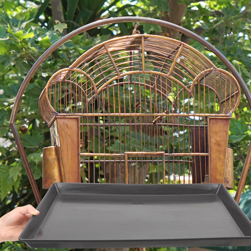 2Pcs Bird Cage Tray Small Dog Crate Tray Parrot Cage Tray Bunny Cage Bottom Tray for Replace - Image 2