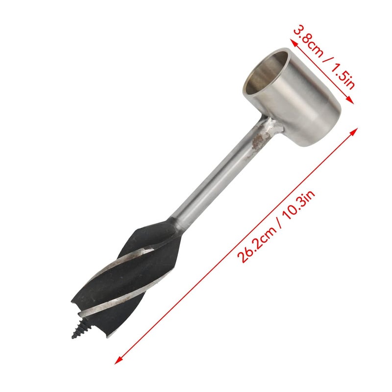أدوات بوشكرافت (Bushcraft Tools): مثقاب يدوي من الفولاذ المسلح، مناسب لصنع أقفاص الأسماك، الكراسي، المطارق، السلالم، بالإضافة إلى المسامير ذاتية اللولبة. - Image 2