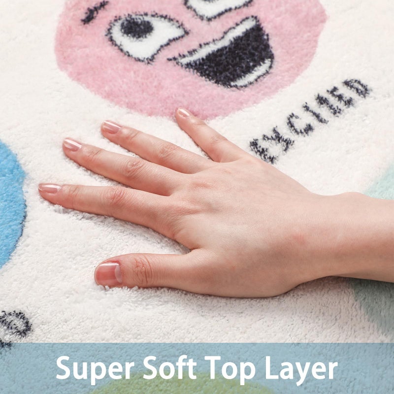 Maasechs 3.3 x 4 ft Calming Corner Items Calm Corner Classroom Rug Feelings Chart Emotion Reading Rug Soft Fluffy Mental Health Floor Mat for School Living Bedroom Playroom - Image 3
