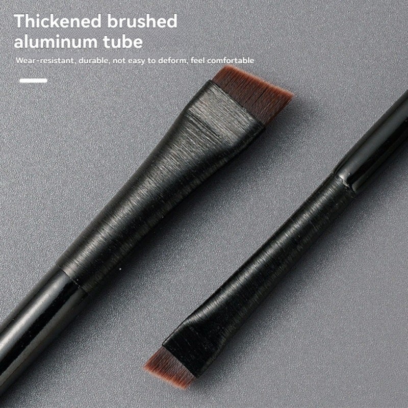 Eyeliner brush flat head oblique angle eyebrow brush eye lie silkworm eyebrow powder cover
Flawless makeup brush - Image 5