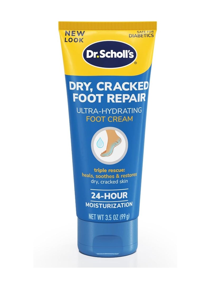 Dr. Scholl's Ultra-Hydrating Foot Cream with 25% Urea, Repairs Dry & Cracked Feet, 3.5oz - Image 1