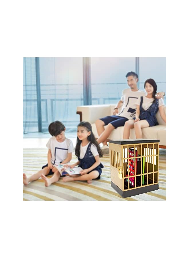 erorex Cell Phone Jail Lock Box Gold Mobile Phones Prison Bracket Storage Box Lockable Cage For Classroom Family Time Party - Image 2