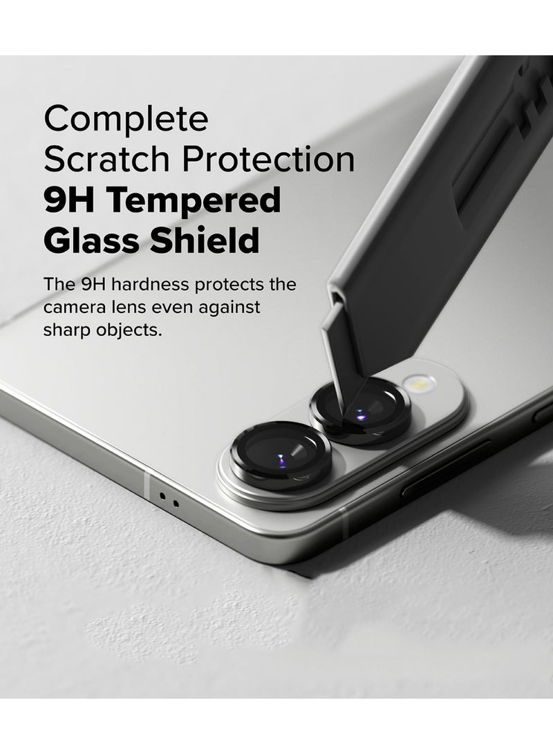 Samsung Galaxy S25 Edge Lens Protector, Sapphire Glass, Anti-Scratch, Anti-Reflection, Case-Friendly Titanium Black Protection - Image 4