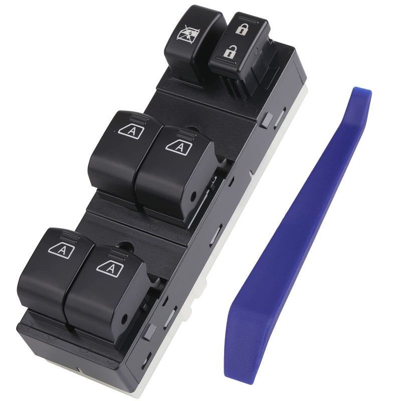 Obaee 254019N00D Front Power Window Switch Master Button Control Compatible with 20092012 Nissan Maxima Infiniti 20072008 G35 20092013 G37 20112012 G25 2015 Q40 Orange Backlight 4 AUTO