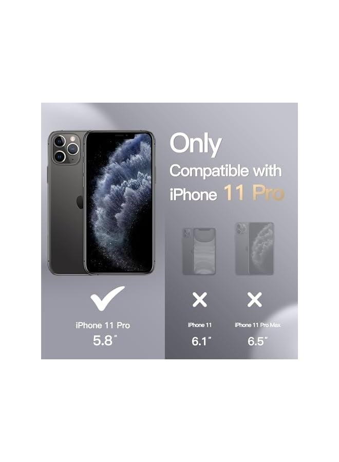 Jetech Silicone Case for iPhone 11 Pro 5.8-Inch, Silky-Soft Touch Full-Body Protective Phone Case, Shockproof Cover with Microfiber Lining (Black) - Image 2