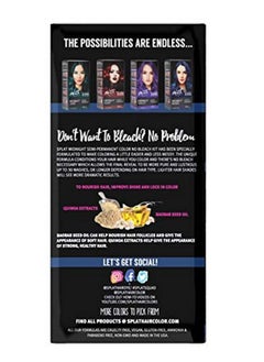 SPLAT Midnight Azure Semipermanent Blue Hair Color Kit No Bleach Vegan Cruelty Free  - Image 5