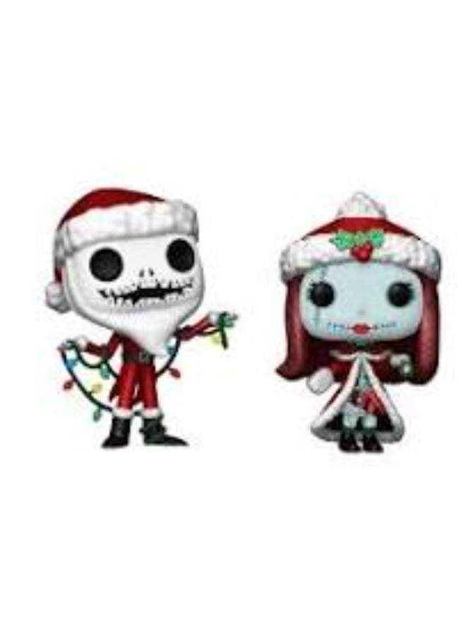 Funko Pop! 2 Pack Cartoon Animation : Disney - The Nightmare Before Christmas 30th - Jack and Sally 2pk (DGLT)  (Exc) - Image 1
